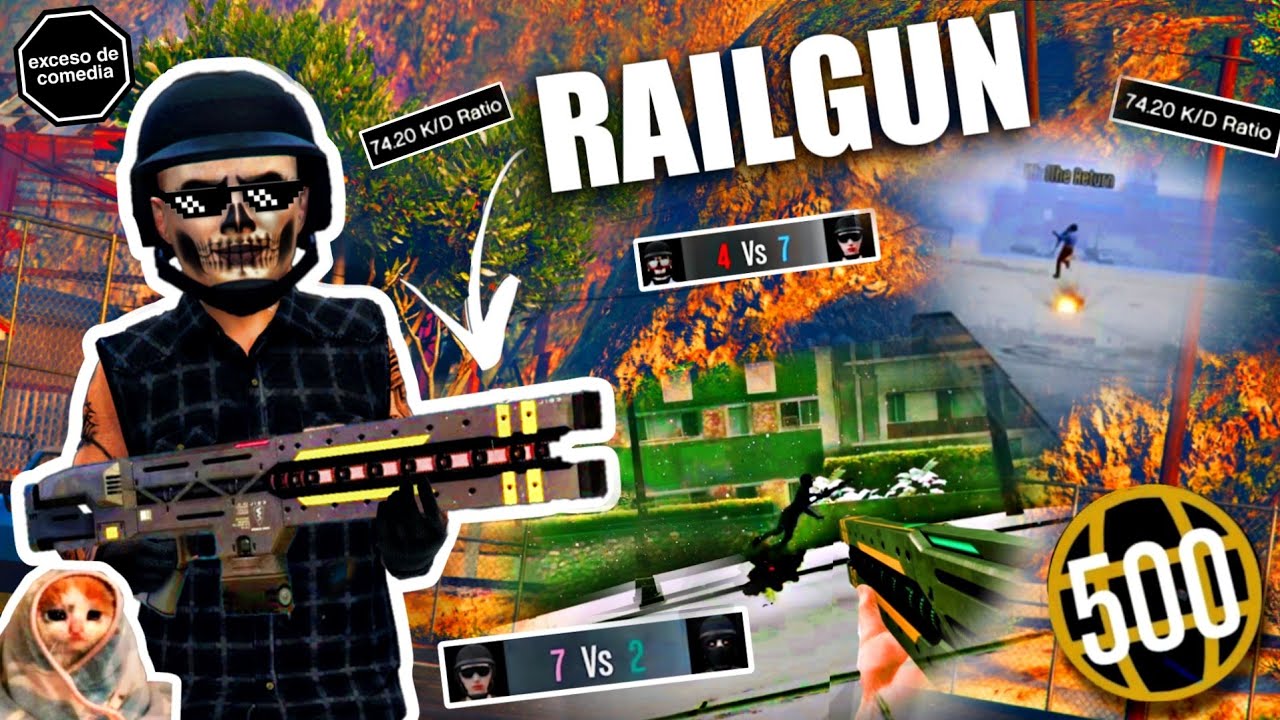 Los TRYHARDS No Pueden Contra Mí Poderosisima RAILGUN (GTA 5 ONLINE)