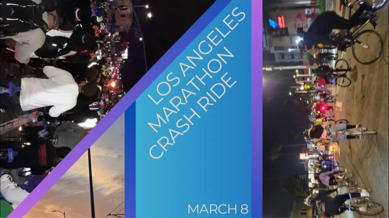 🔴LIVE Los Angeles Marathon Bicycle Crash Sunrise Ride - March 8, 2026