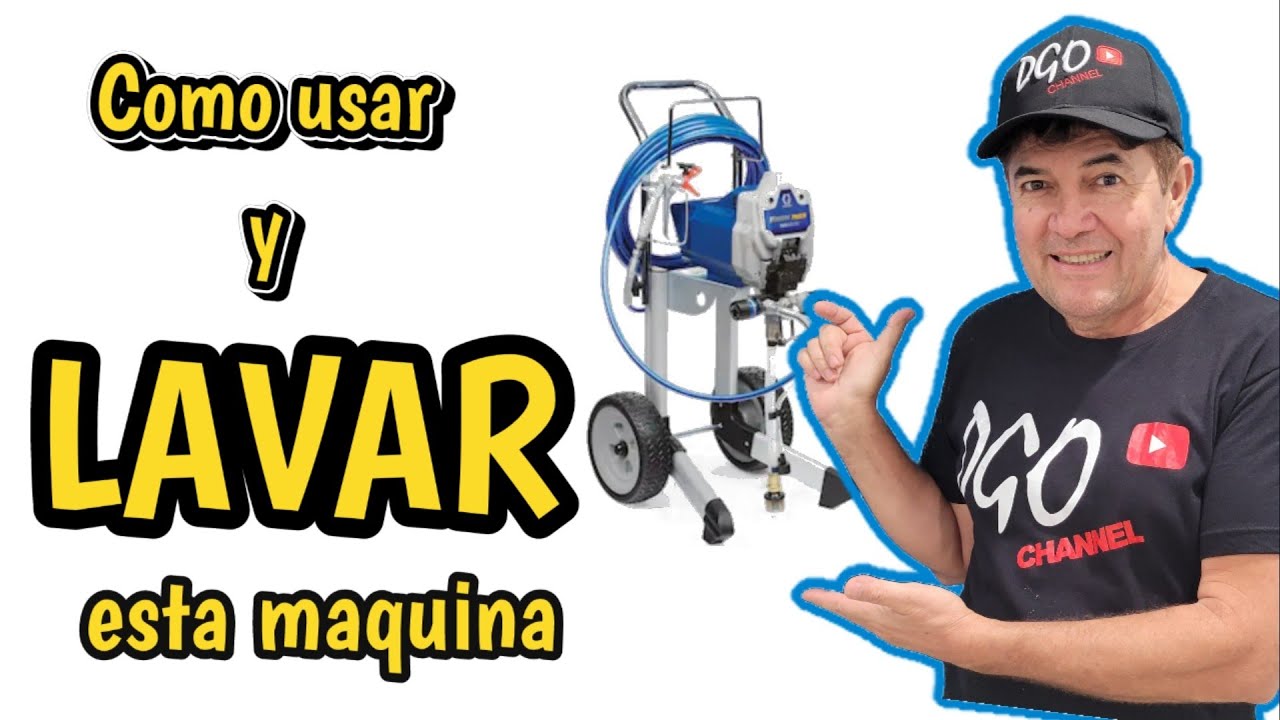 Como usar y lavar Máquina para pintar paso a paso