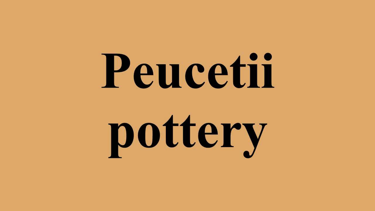 Peucetii pottery