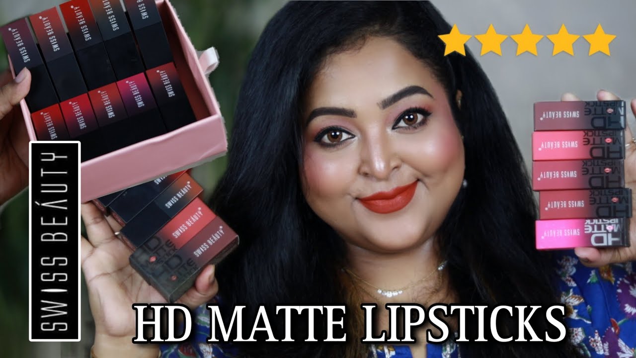 Матовые помады SWISS BEAUTY HD | 10 оттенков | Свотчи | Обязательно попробуйте! Доступные помады ...
