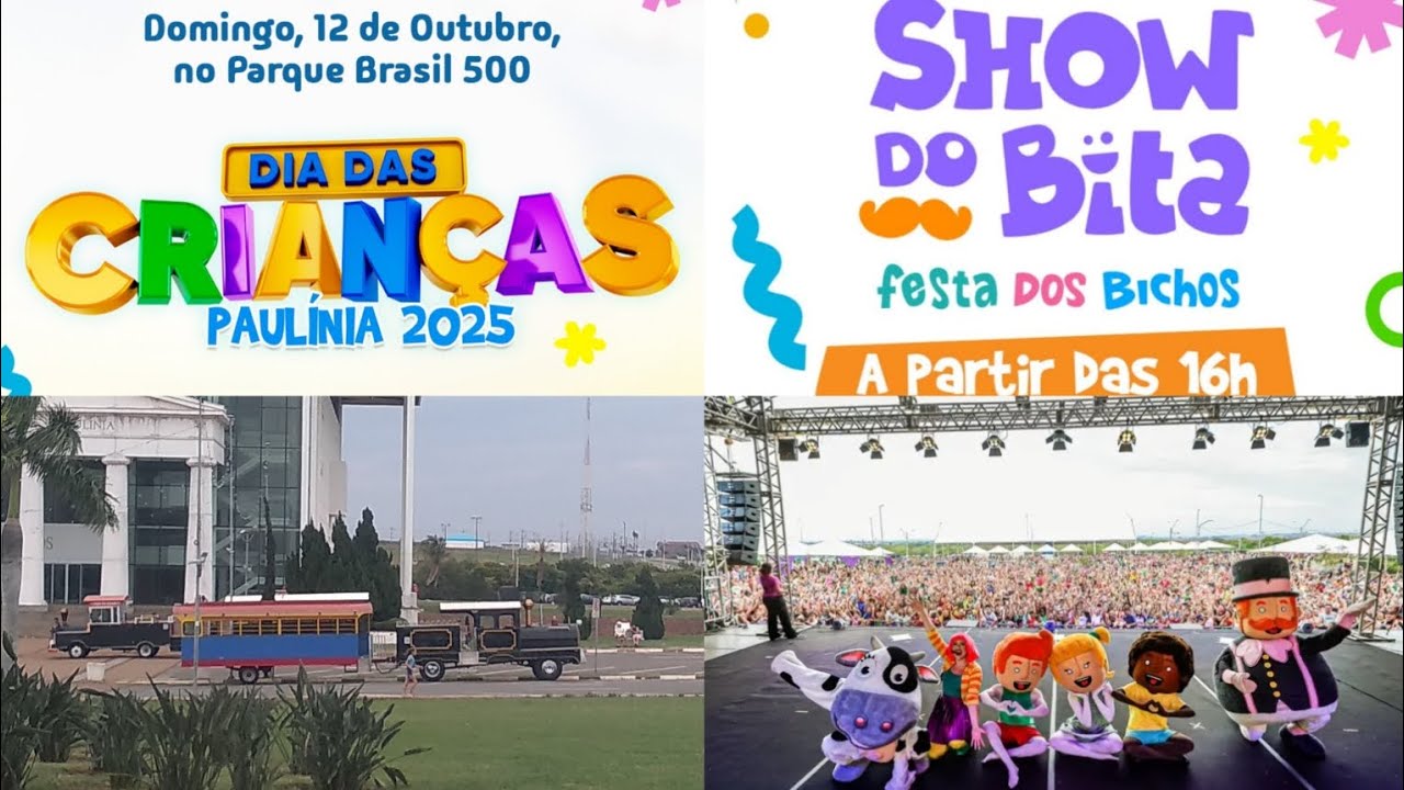 Eu fui na festa das crianças em Paulínia 2025
