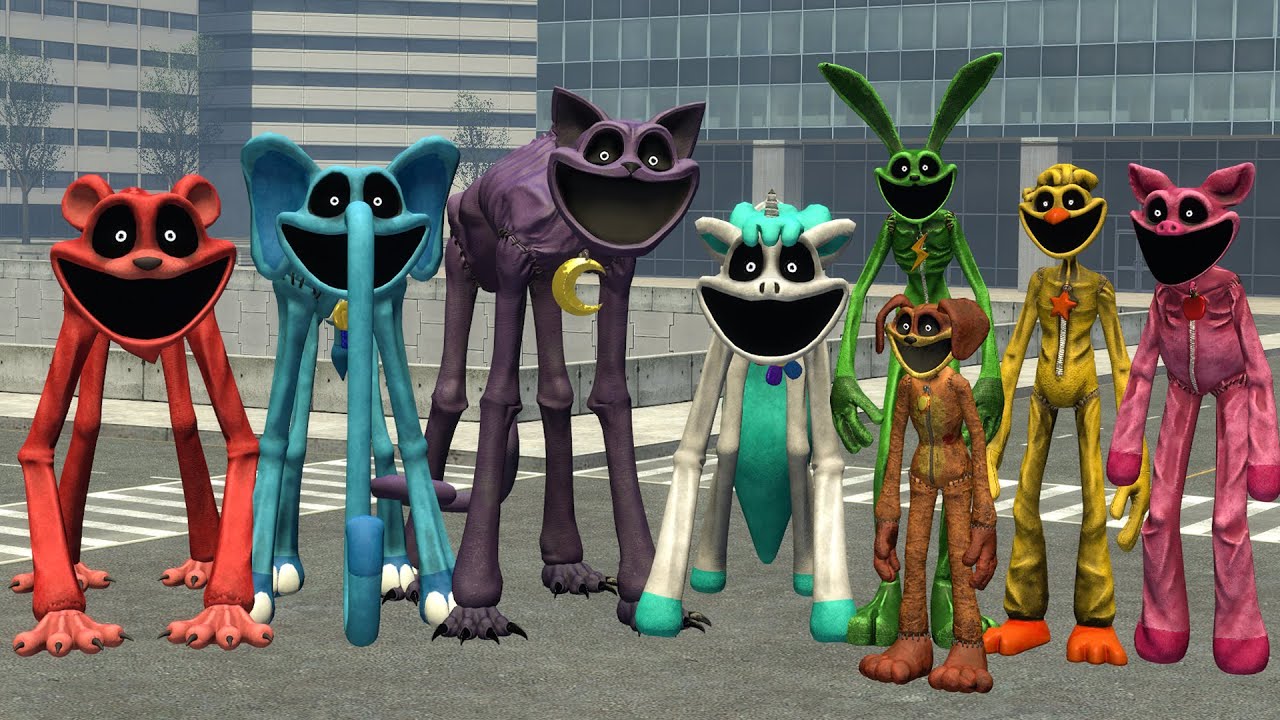Big Smiling Critters from Poppy Playtime Hunted for Me in Garry's Mod!