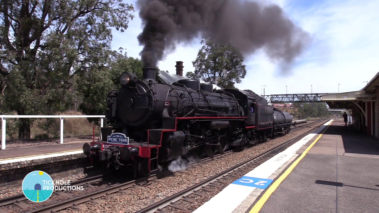 Steam Locomotive 5917 - Light Engine Movement from Branxton - October 2020
