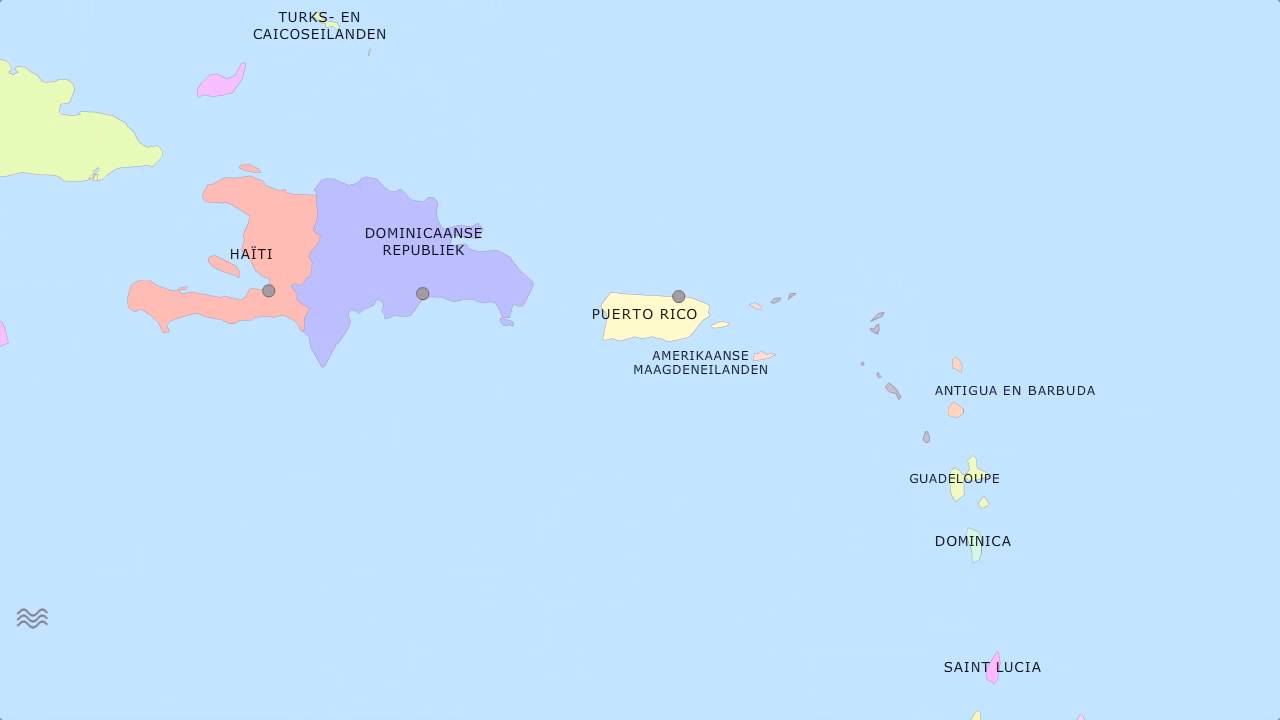 Topografie Caribisch gebied (uitgebreid)