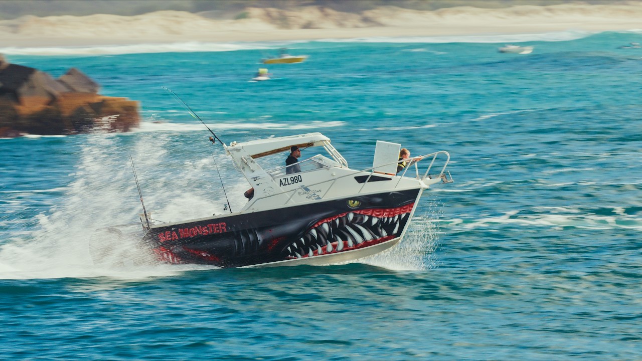 Sunday Boat Watching at the Gold Coast Seaway - Big Cats out !