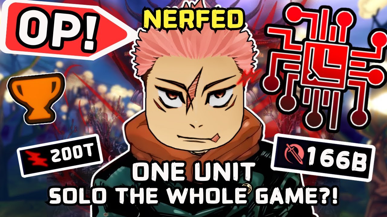Can NERFED ITADORI Solo The Whole Game?! | Anime Last Stand (GLITCHED OVERLORD GLORIOUS)