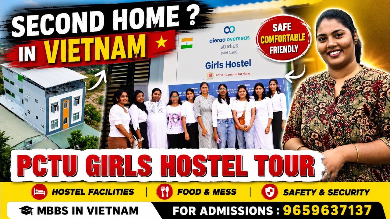 🏠 Girls Hostel Tour at PCTU Vietnam 🇻🇳 | MBBS in Vietnam for Indian Students
