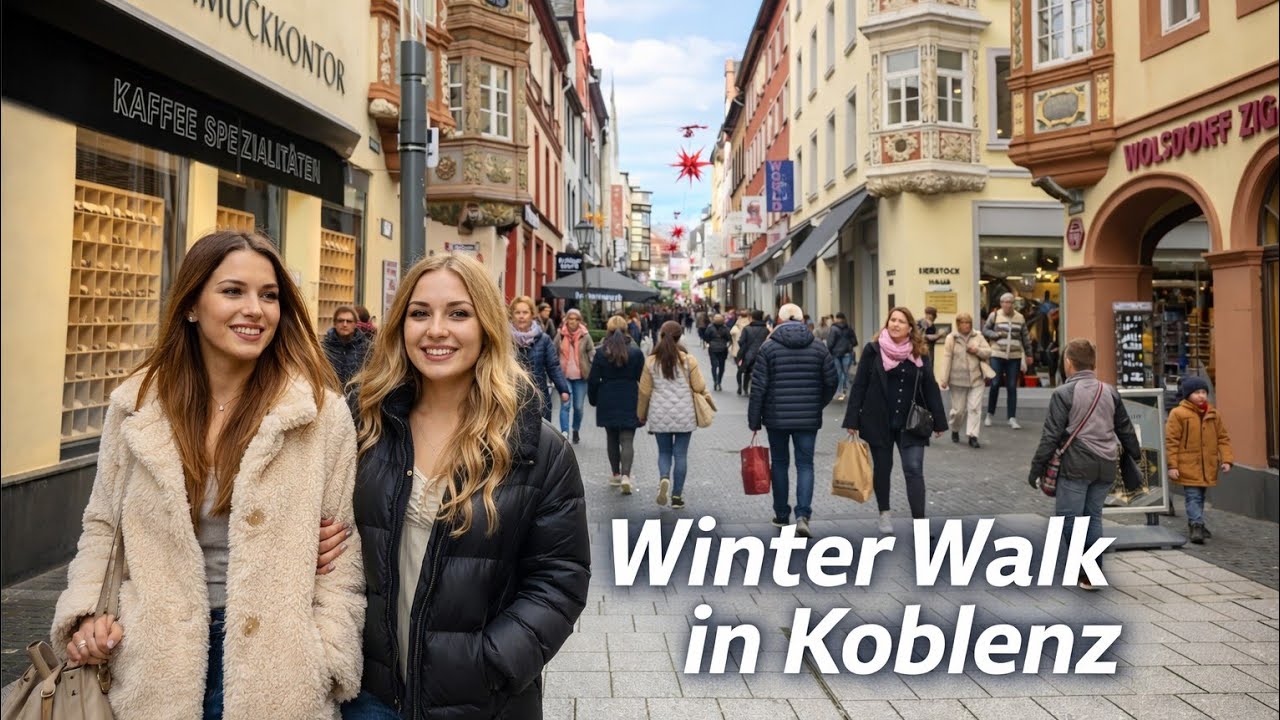 Winter Walk in Koblenz | Quiet Streets & Rhine Atmosphere