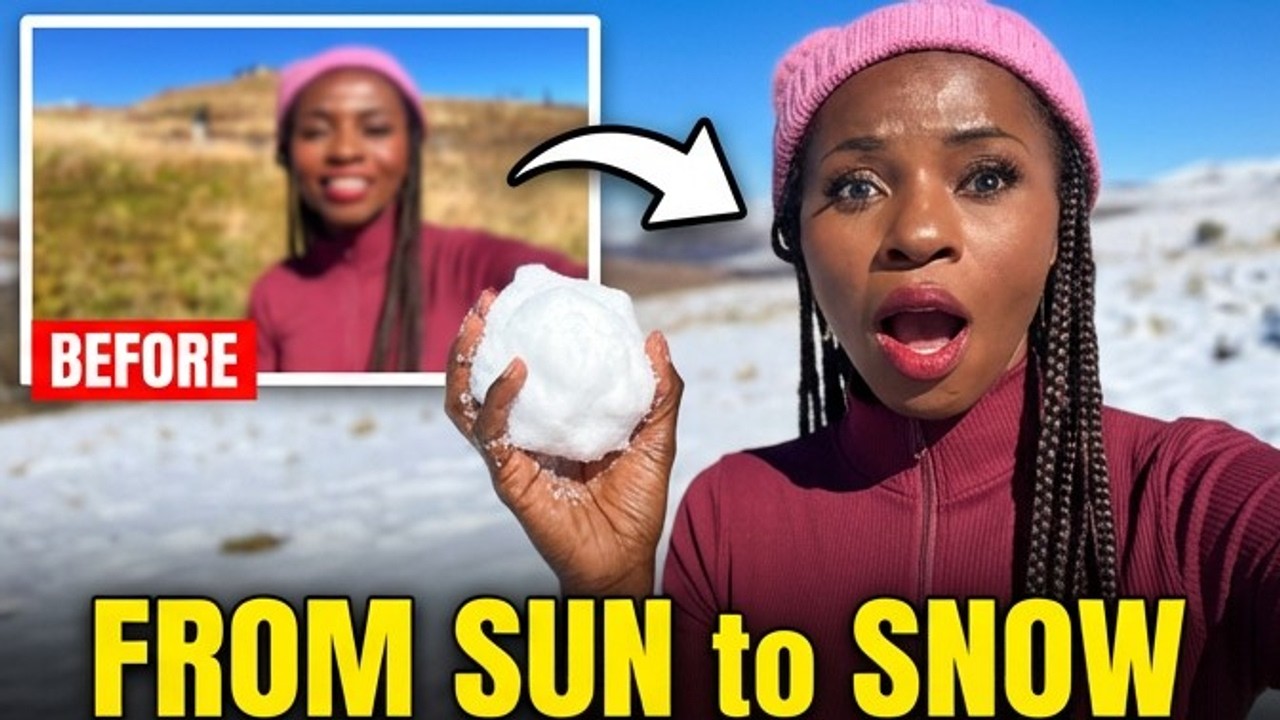 South Africa to Lesotho | When you find unexpected snow on the mountains