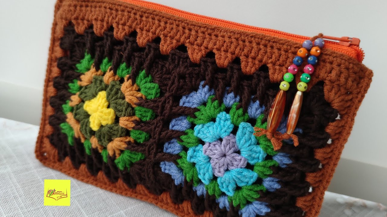 ÖRGÜ CÜZDAN * Örgü Çanta* Crochet Bag* Handmade Bag* crochet * MOTİF Cüzdan* MOTİF Çanta