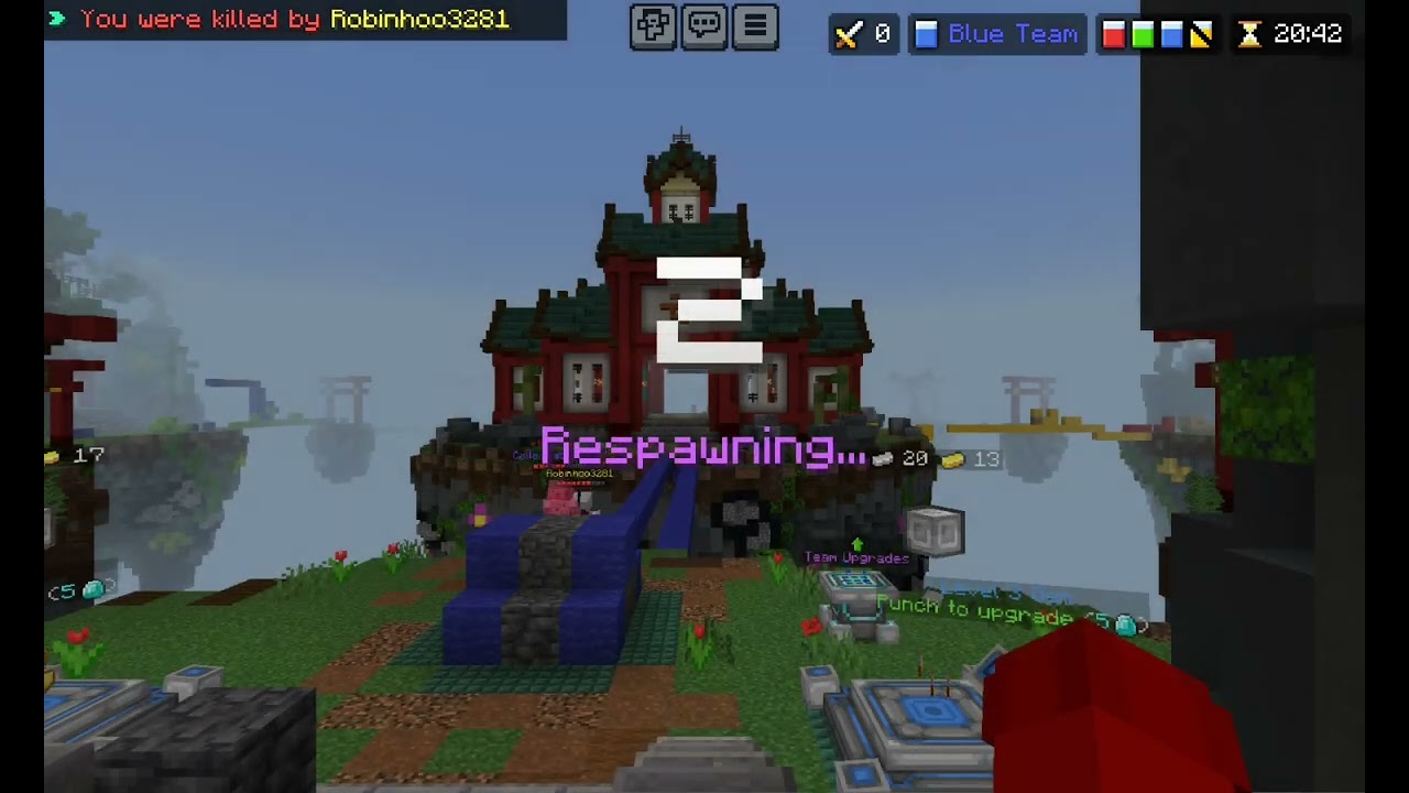Playing Hive On Minecraft Mobile But With Different Controls