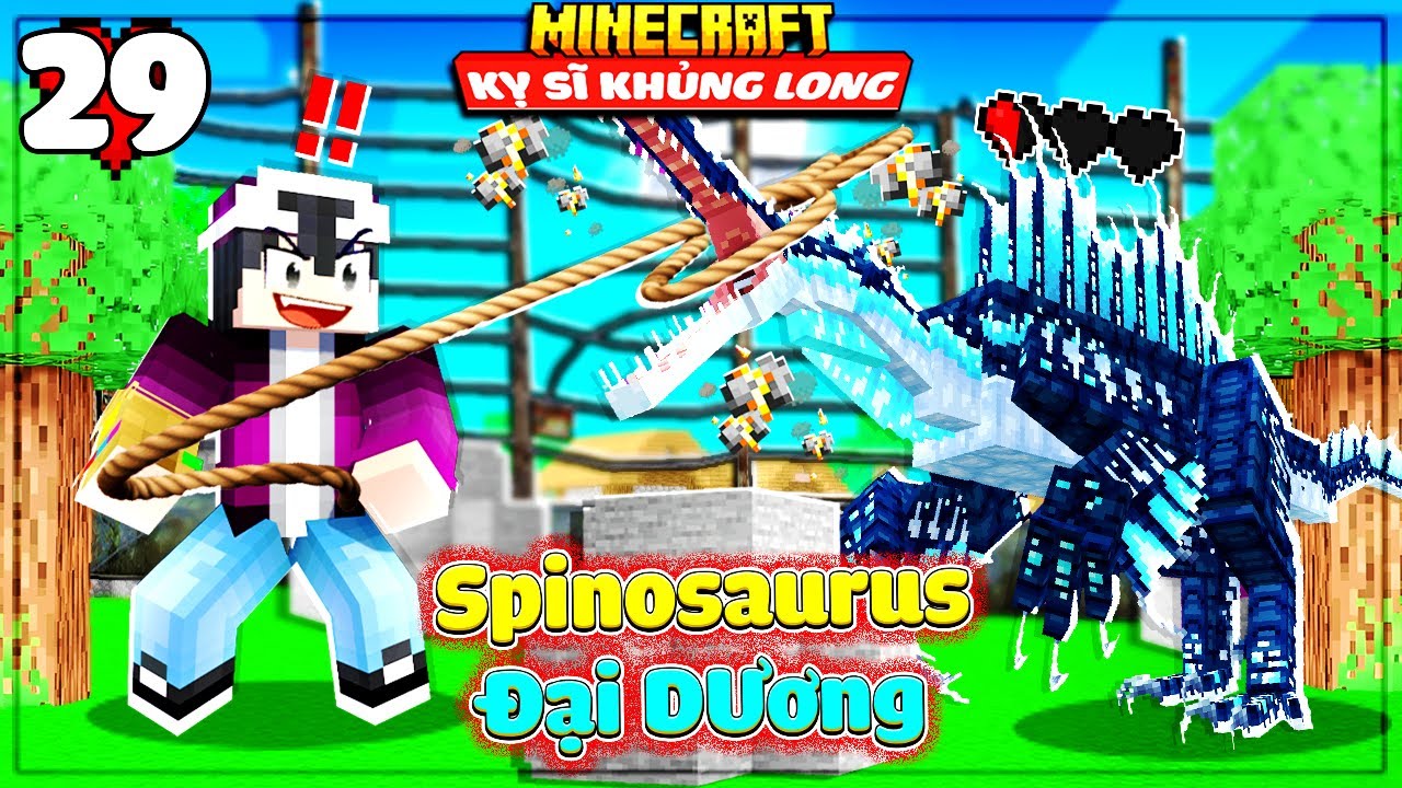 MINECRAFT KỴ SĨ KHỦNG LONG * TẬP 29 | LỘC RA BIỂN ĐỂ SĂN TÌM LOÀI SPINOSAURUS SIÊU HIẾM CỰC BÁ ĐẠO‼️