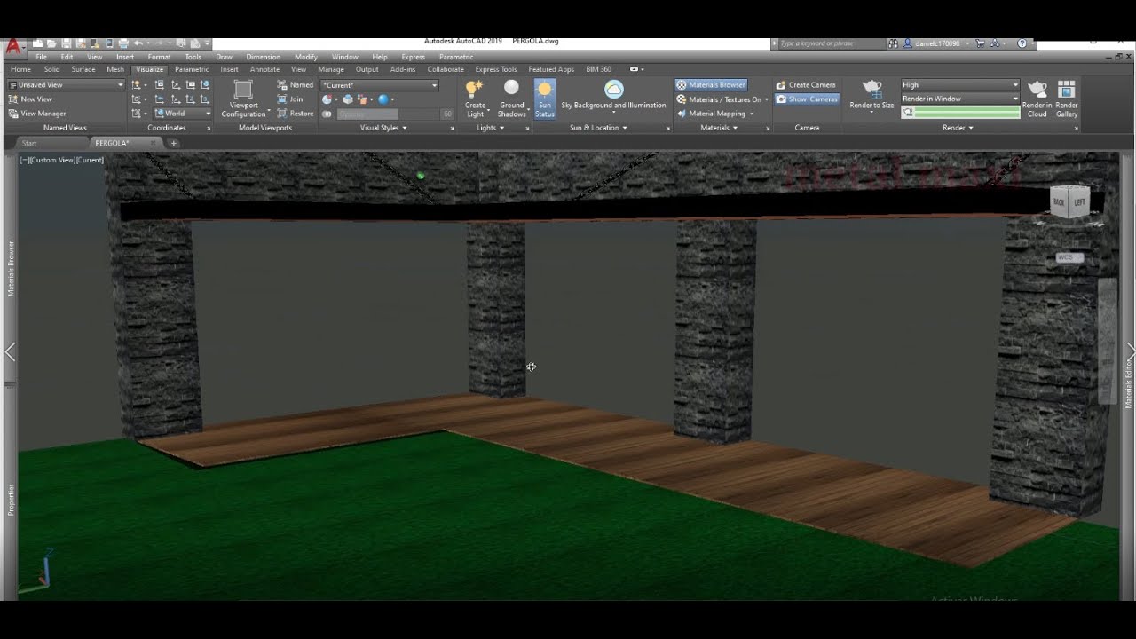 CREAR MATERIALES EN AUTOCAD