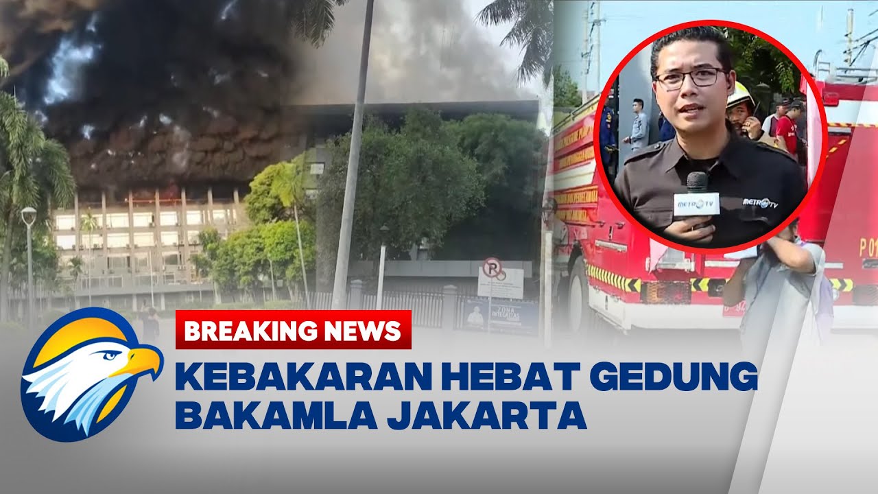 BREAKING NEWS - TERKINI! Situasi Kebakaran Hebat Gedung Bakamla di Jakarta!