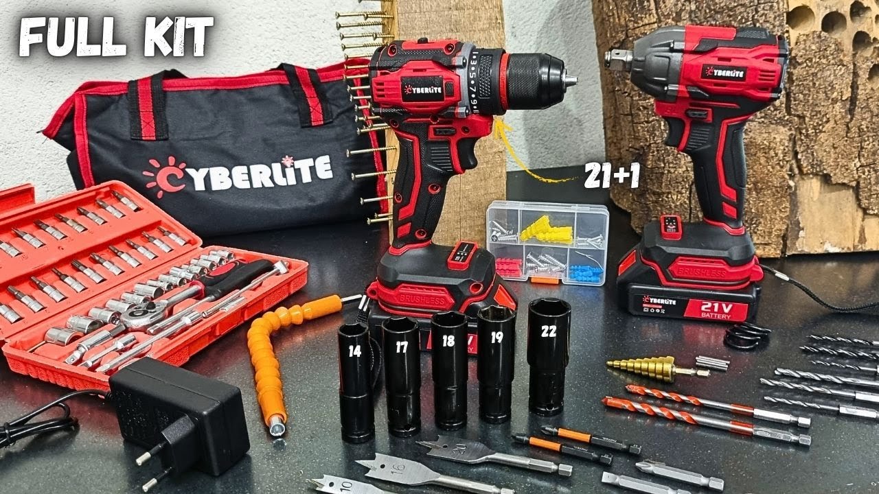 Kit Furadeira E Chave de Impacto 21v  IRONHOOF / CYBERLITE - Vale a Pena? | F21-SQI-BCE