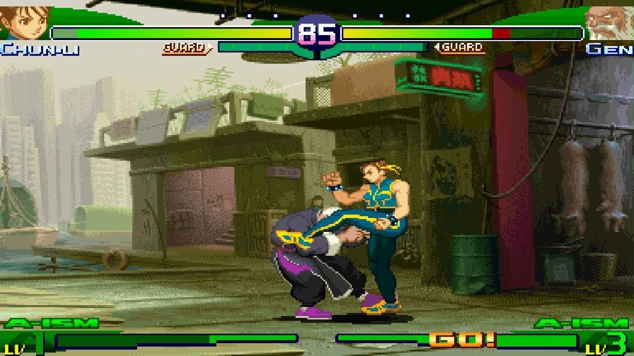 CAPCOM FIGHTING COLLECTION 2 Chun-li vs Gen