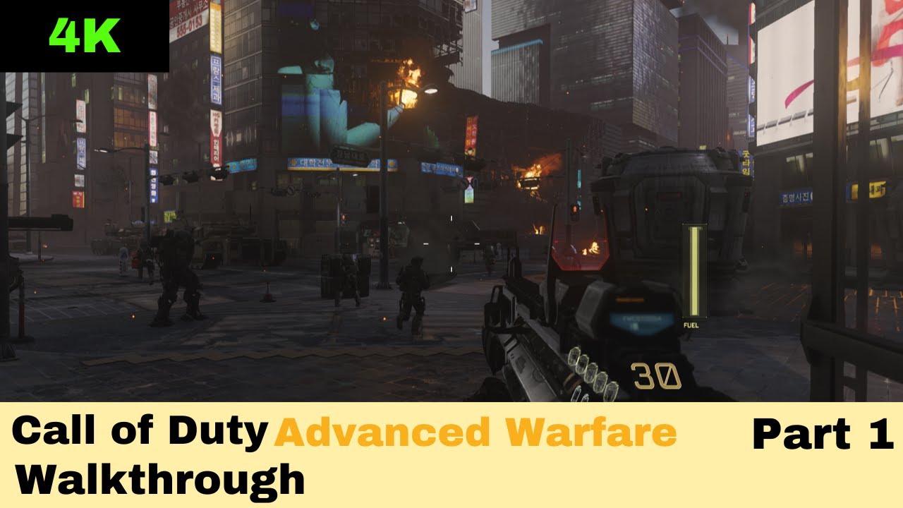 Call of Duty Advanced Warfare Walkthrough Part 1 - (Xbox Series X) HD 4K60FPS (No Commentary)