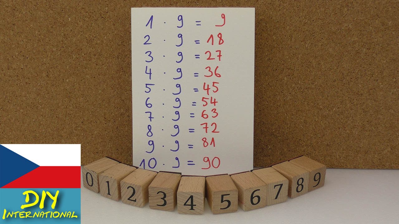 Trik do matematiky - n&aacute;soben&iacute; dev&iacute;ti