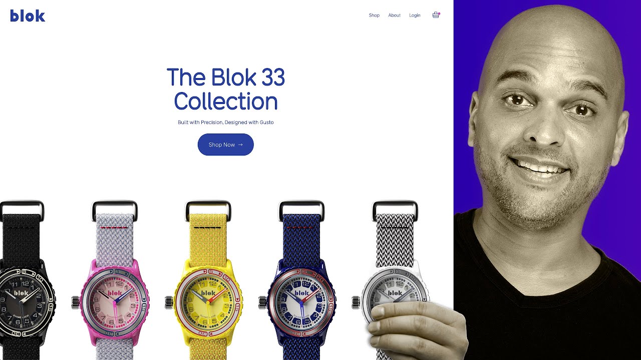 Website Design Inspiration: Blokswatches -  Kaycinho Reacts #9