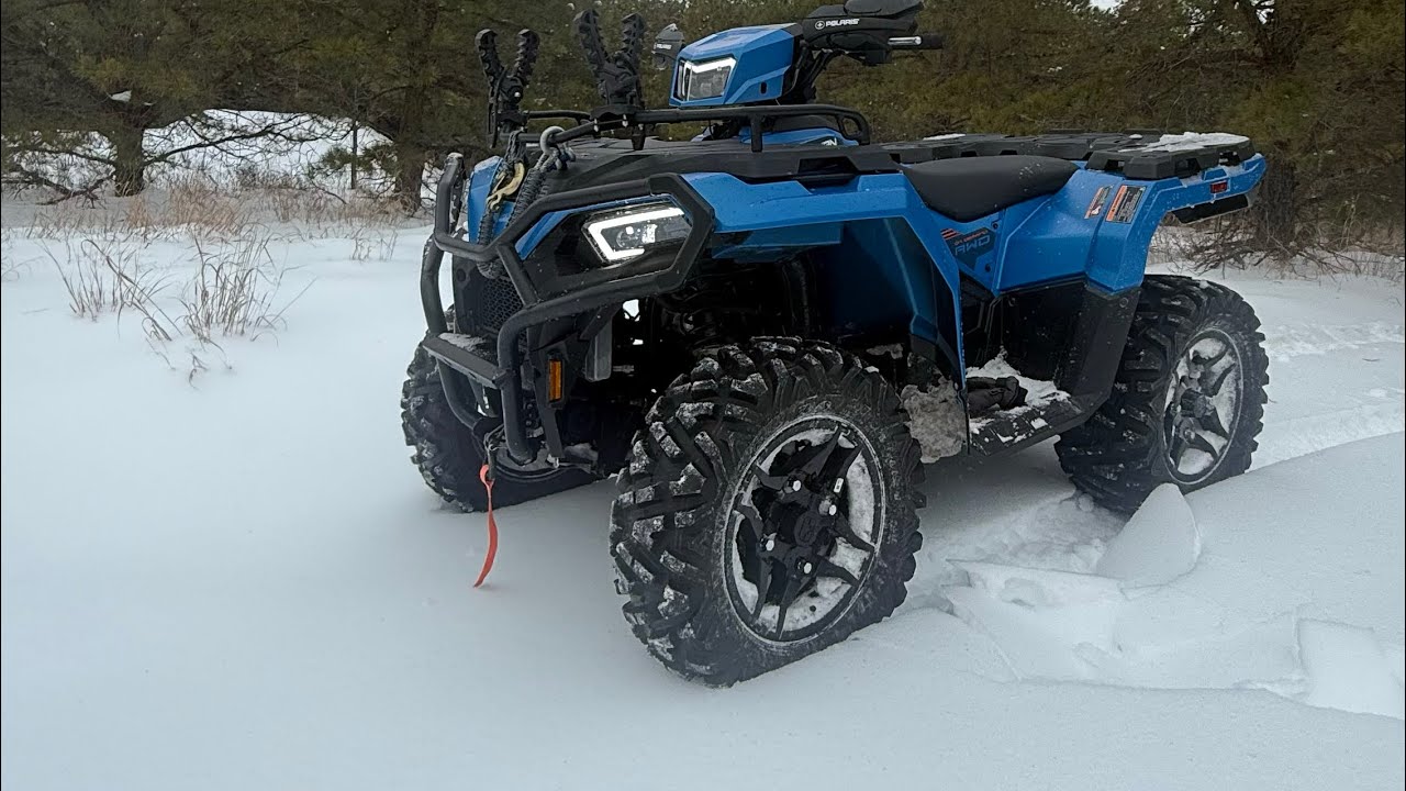 “Winter riding at its best ❄️ Polaris Sportsman 