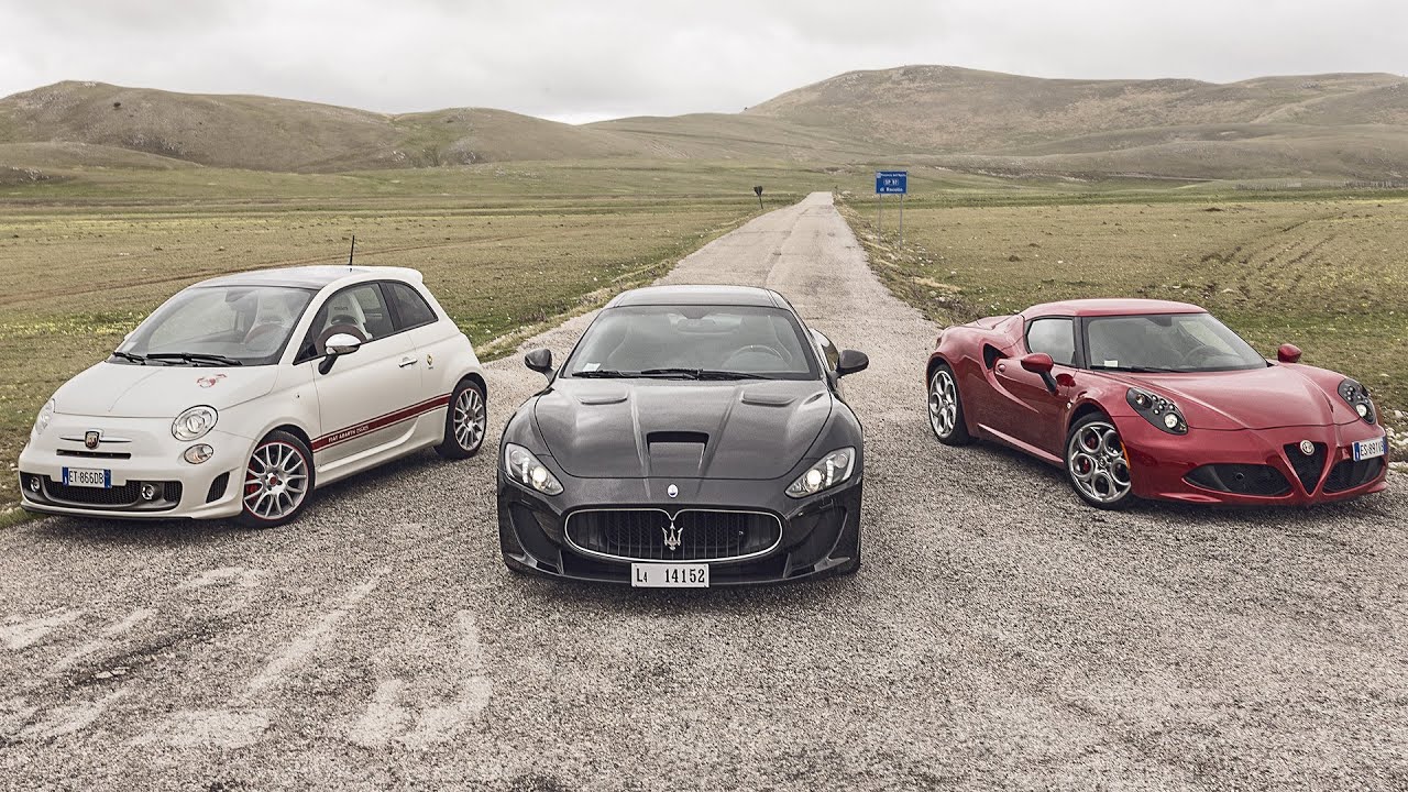 Alfa Romeo 4C, Maserati MC Stradale, Abarth 595 | Le 