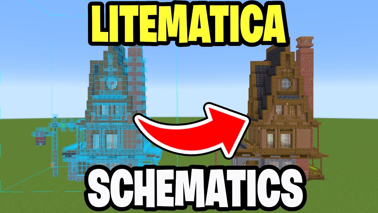 Как использовать схемы в Minecraft! (Litematica)