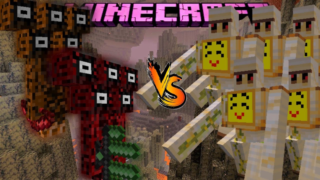 Densos & Reyvor vs 5 Crazy Nikkoriminators / デンソス＆レイバー vs 狂気のニッコリミネーター5体 / MINECRAFT MOB BATTLE！