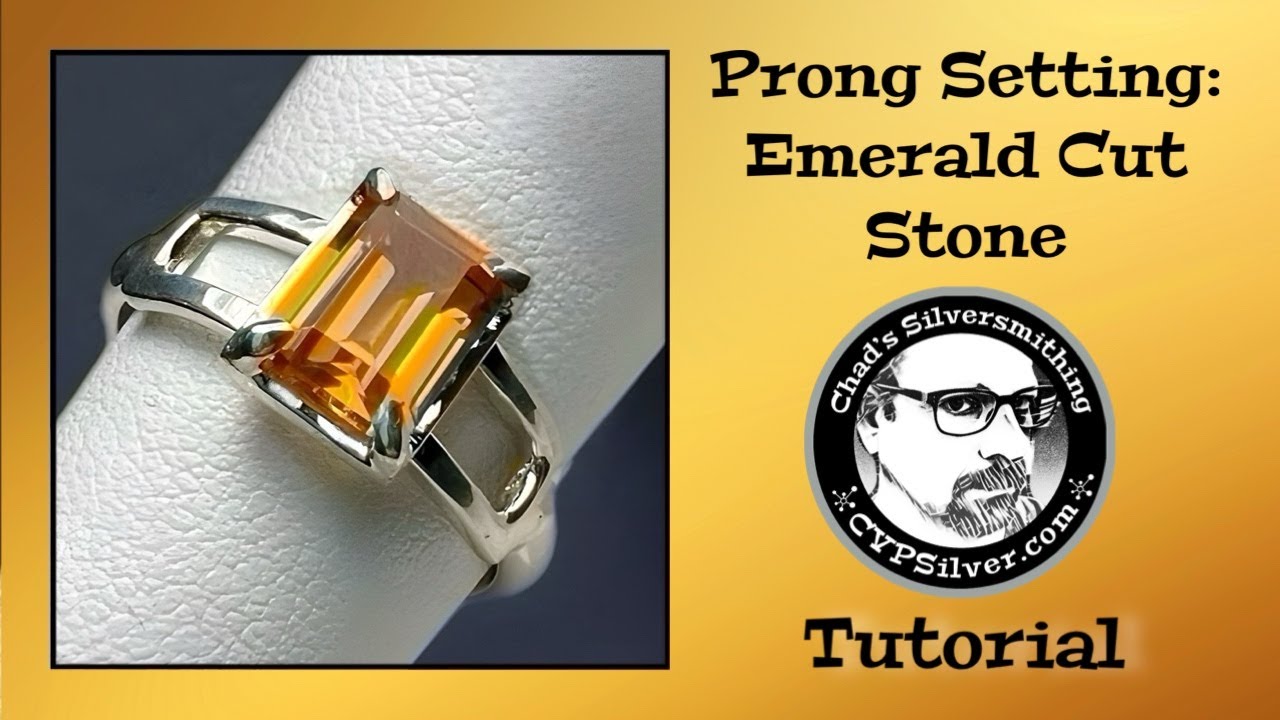 How to Make a Basic Prong Setting for an Emerald Cut Stone:  Tutorial