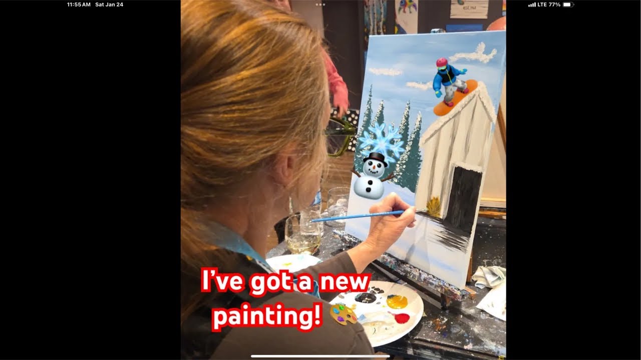 Come visit with me @3 pm est #crochet #knittig #knit #yarn #painting