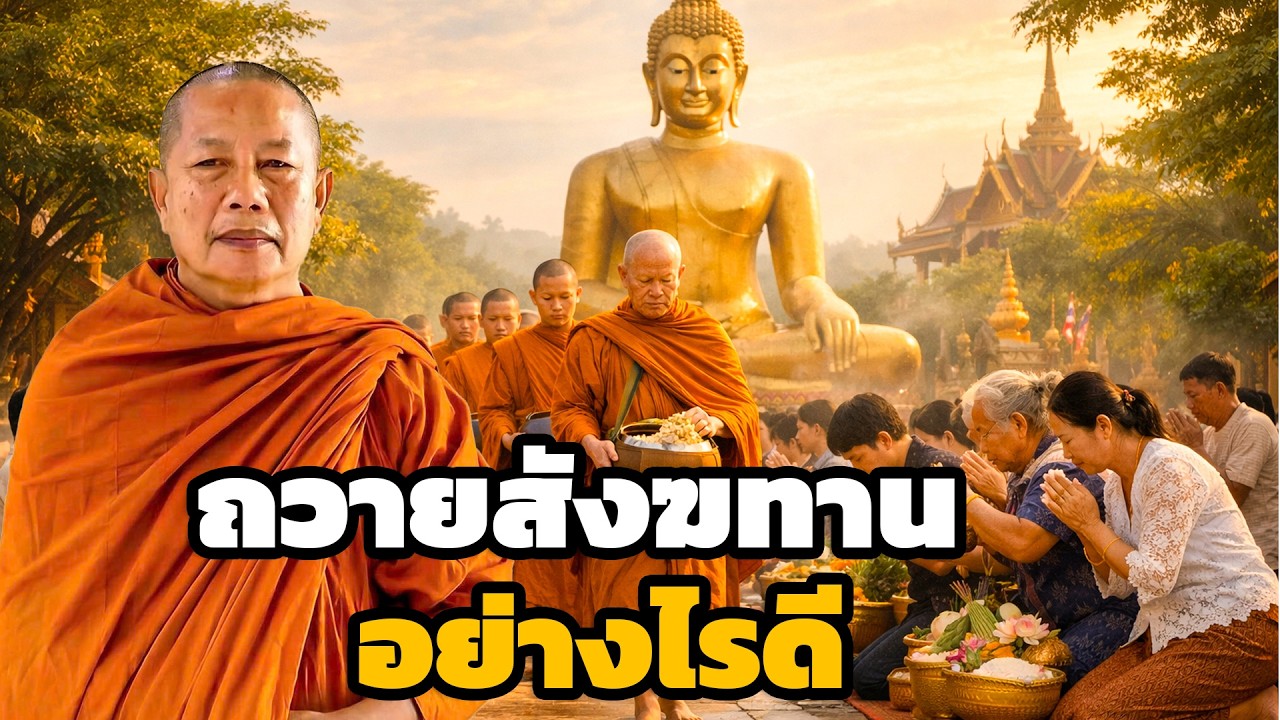 ถวายสังฆทานอย่างไรให้ได้บุญ  ธรรมะคลายทุกข์ พระมหาบุญช่วย ปัญญาวชิโร 5