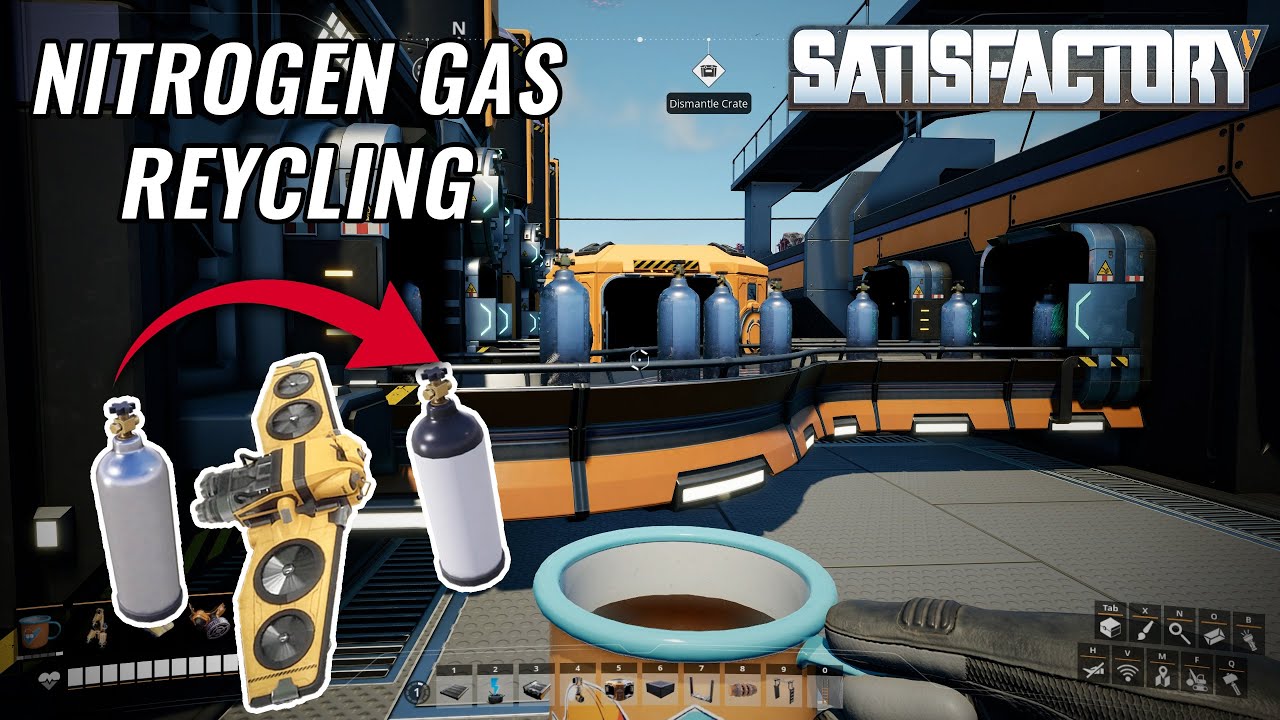 Satisfactory Packaged Nitrogen Recycling with Drones