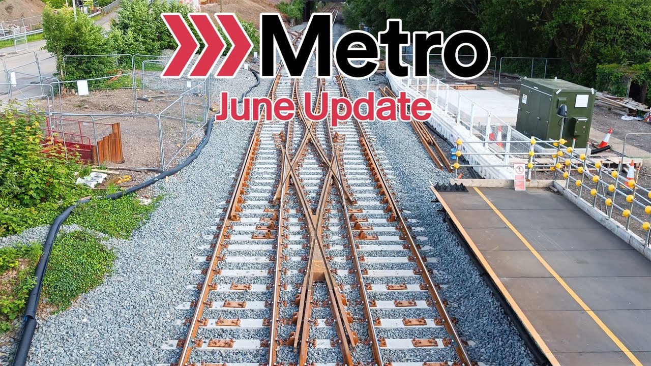 Track switches are in! - Taff's Well Depot Construction Update June 2022 - South Wales Metro