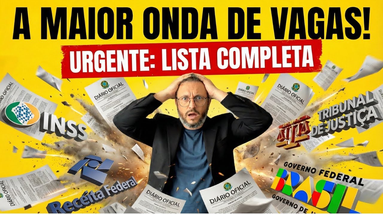 Concursos Abertos e Previstos 2025&ndash;2026 (R$ 47 Mil)