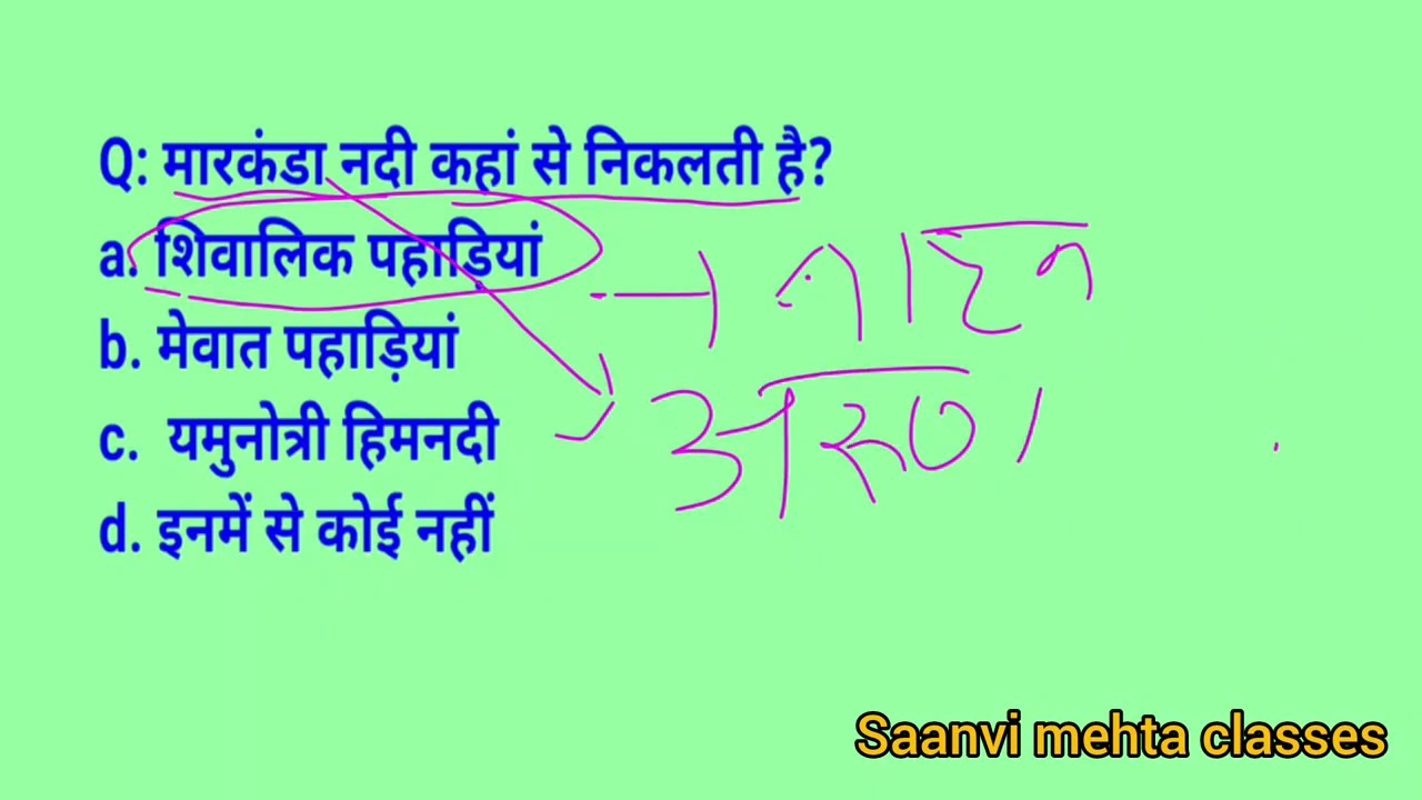 Haryana G.K most important Question For All HSSC Exam