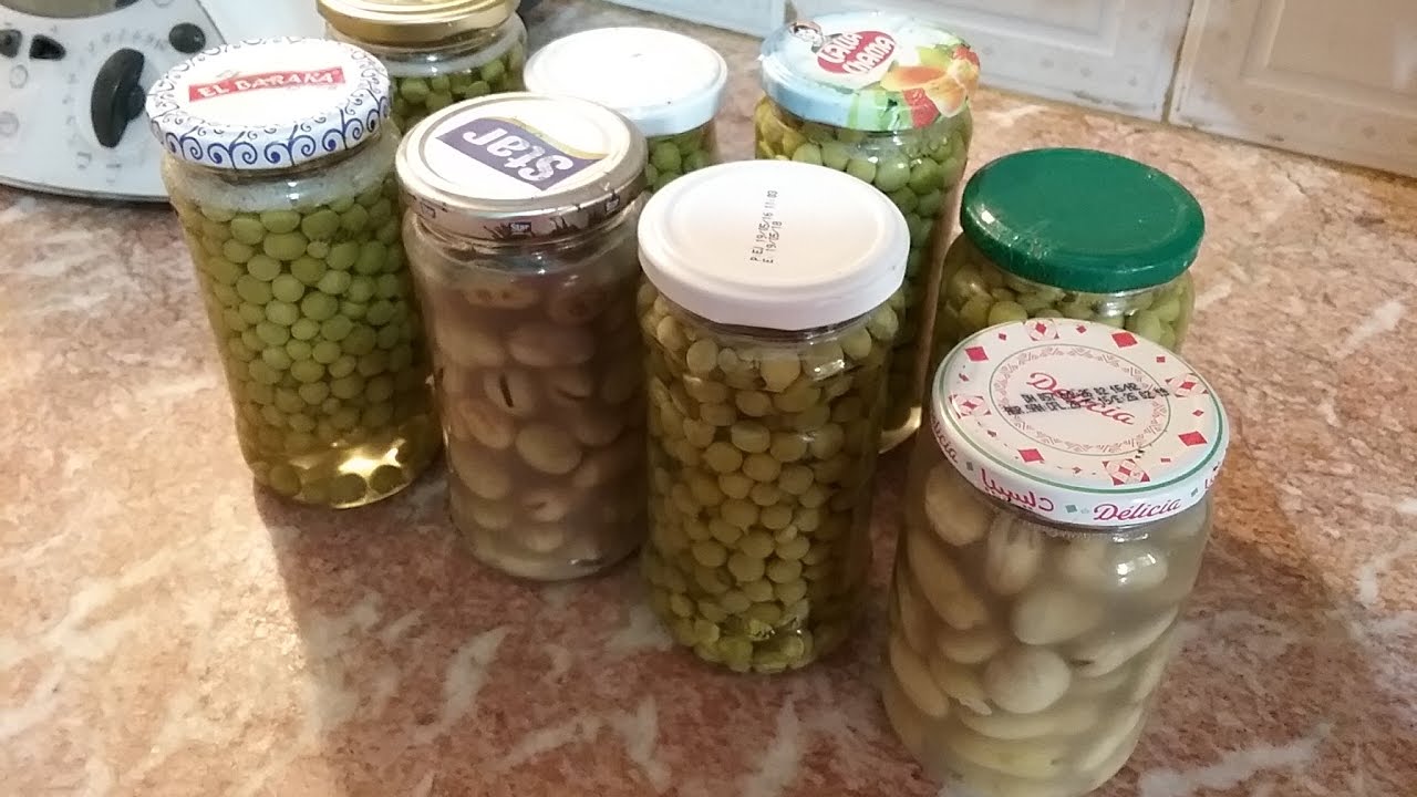 طريقة تصبير الجلبانة  (البازلاء)والفول الأخضر