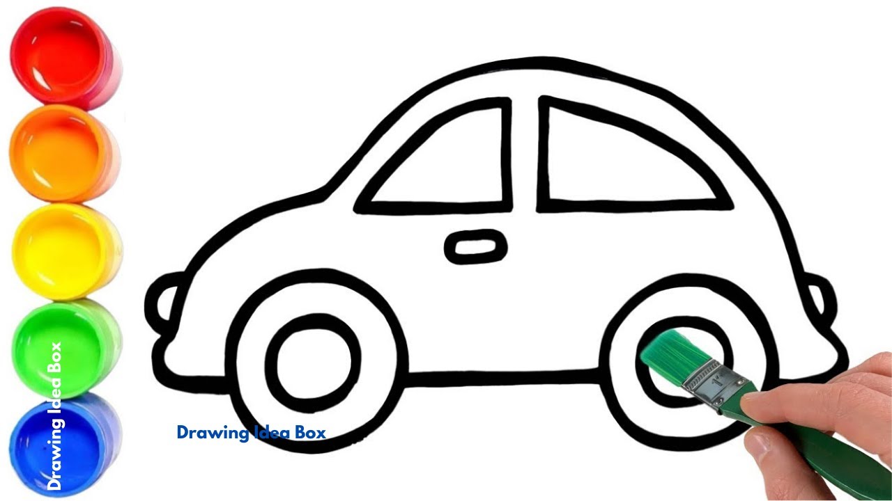 Drawing a Car 🚗 | Fun and Easy Tutorial for Kids with Car Drawing Ideas Box