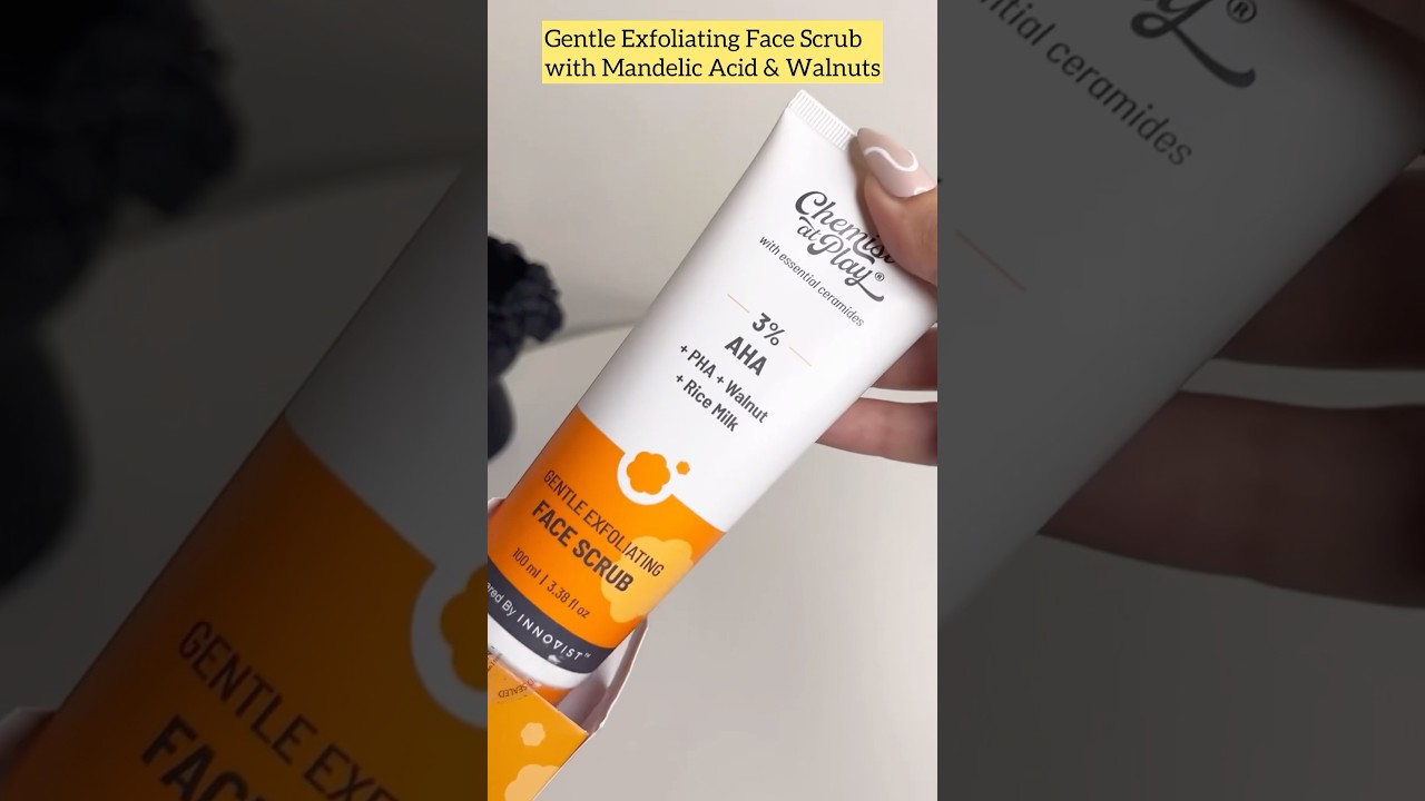 Chemist At Play Gentle Exfoliating Face Scrub #instantglow #deadskinremover #blackheads #detanpack