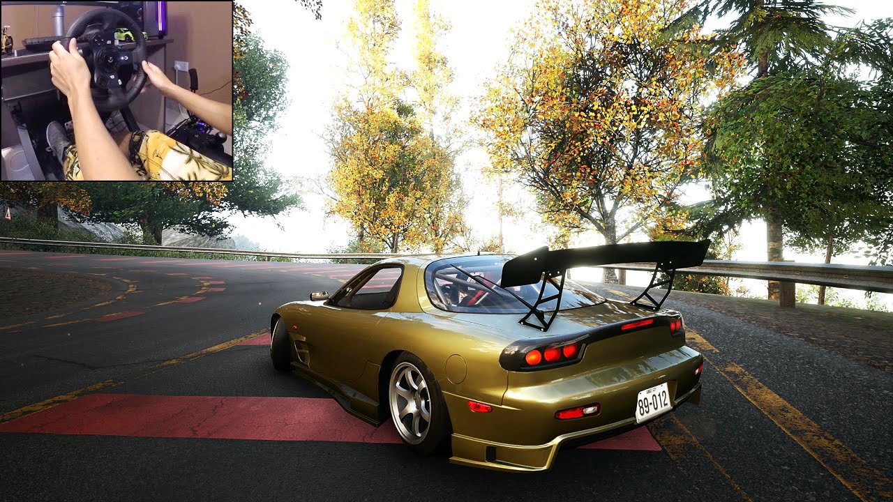 Mountain Drifting in a Mazda RX7 - CarX Street PC | Logitech g920