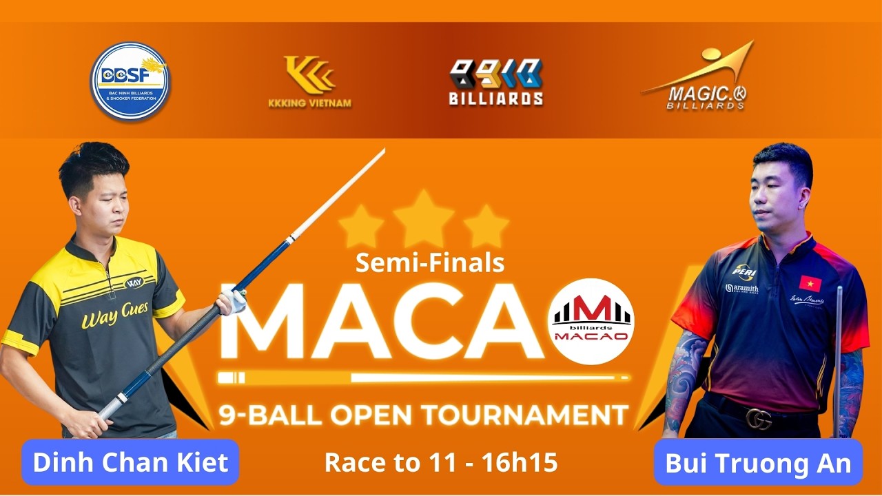 Bán kết: Dũng Moi vs An Nhiệt | Race 11 | Macao 9-Ball Open