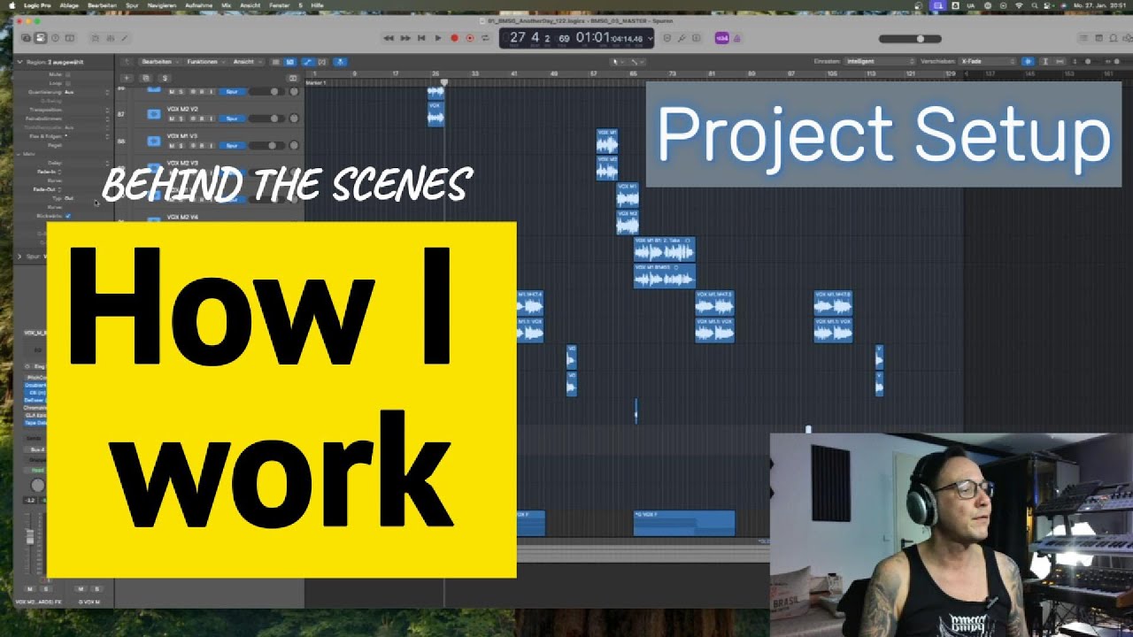 How I Set Up Logic Pro X for Industrial Metal – Project Workflow & SMPTE Sync