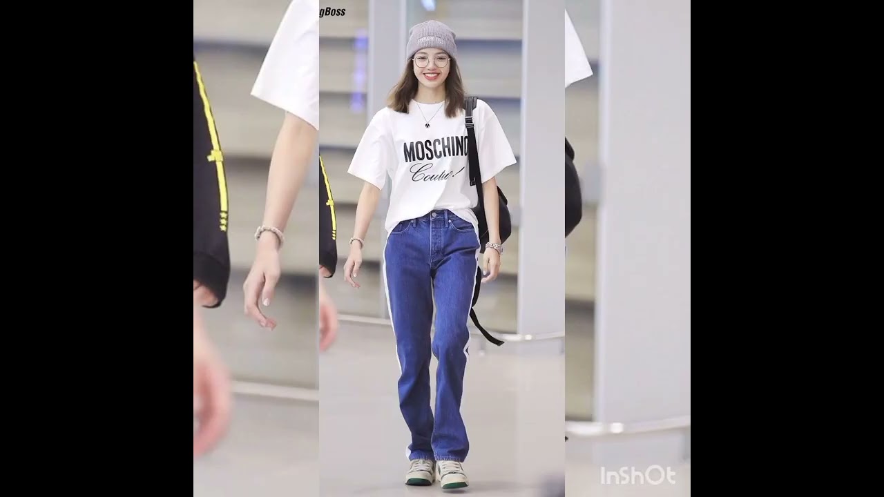 blackpink Lisa airport fashion 😊
