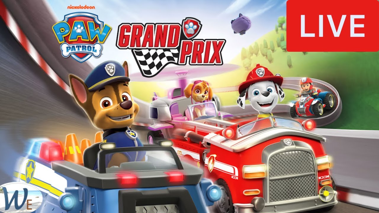 Baby animals driving fast... PAW Patrol: Grand Prix