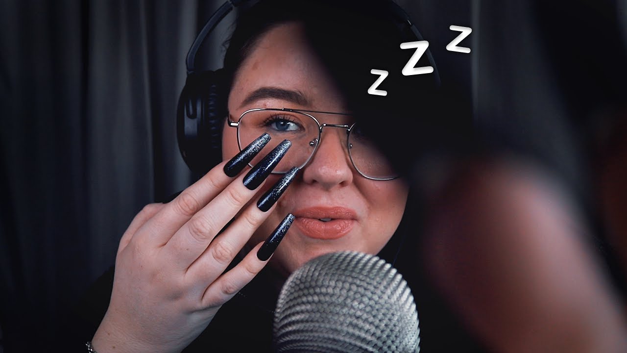 ASMR LÅNGA NAGLAR ♥ Mic scratching, Rain on the mic, Glasögontapping ✨