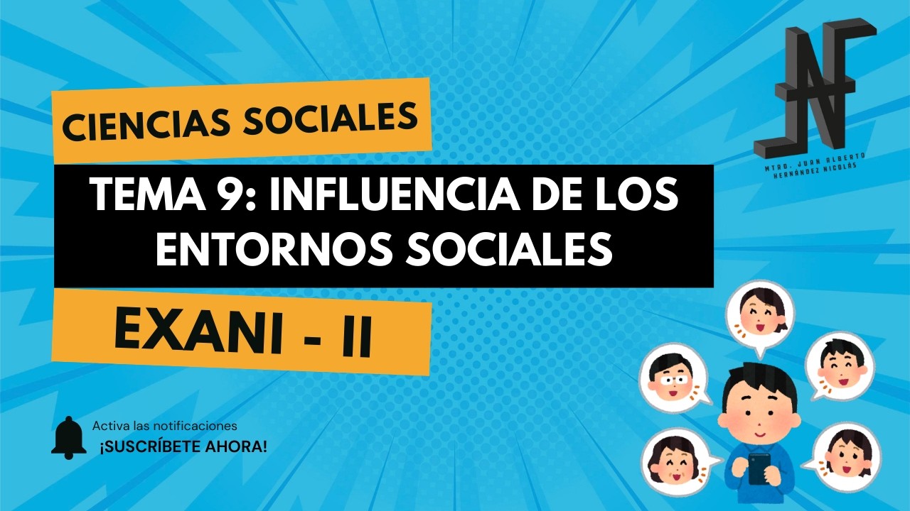 𝐈𝐧𝐟𝐥𝐮𝐞𝐧𝐜𝐢𝐚 𝐝𝐞 𝐥𝐨𝐬 𝐞𝐧𝐭𝐨𝐫𝐧𝐨𝐬 𝐬𝐨𝐜𝐢𝐚𝐥𝐞𝐬. 𝐓𝐞𝐦𝐚 𝟗. 𝐂𝐢𝐞𝐧𝐜𝐢𝐚𝐬 𝐒𝐨𝐜𝐢𝐚𝐥𝐞𝐬. 𝐄𝐗𝐀𝐍𝐈 -𝐈𝐈.