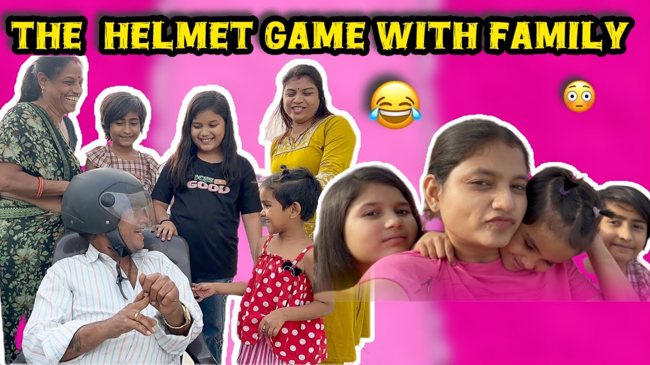 The Helmet Game With Family 😂😁