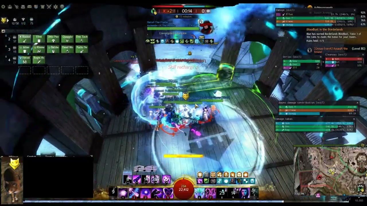 GW2 SOAR WVW Mondays run with fights vs DAWN CO YAP with ECHO