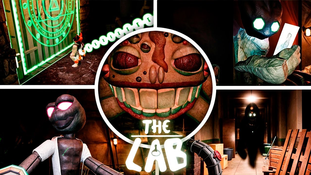 Doors 3 The Lab - All Jumpscares & All Bosses (Fanmade Showcase)