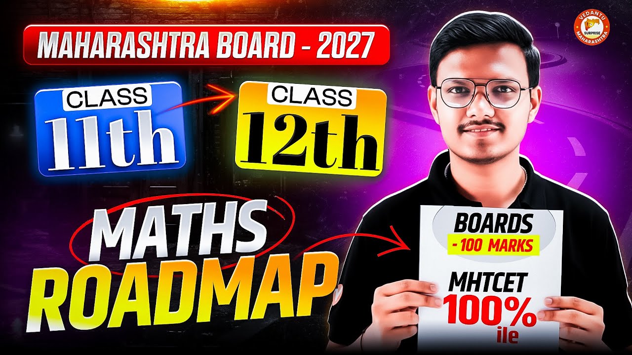 Class 11 to Class 12 Complete Maths Road Map | Maharashtra Board 2027 | HSC & MHT-CET By Pravin Sir