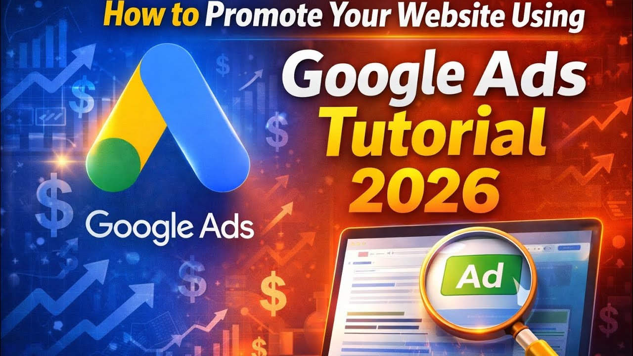 How to Promote Your Website with Google Ads 2026 || Complete Beginner Guide #googleads #promotion 